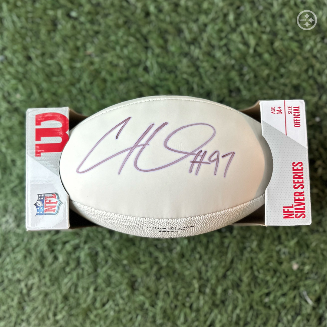 Help <a href="/CamHeyward/">Cam Heyward</a> earn a $25,000 donation for the charity of his choice!

For your chance to win a signed Cam Heyward football, retweet &amp; comment with: 

#WPMOYChallenge Heyward 
#WPMOYChallenge Heyward 
#WPMOYChallenge Heyward 
#WPMOYChallenge Heyward 
#WPMOYChallenge Heyward