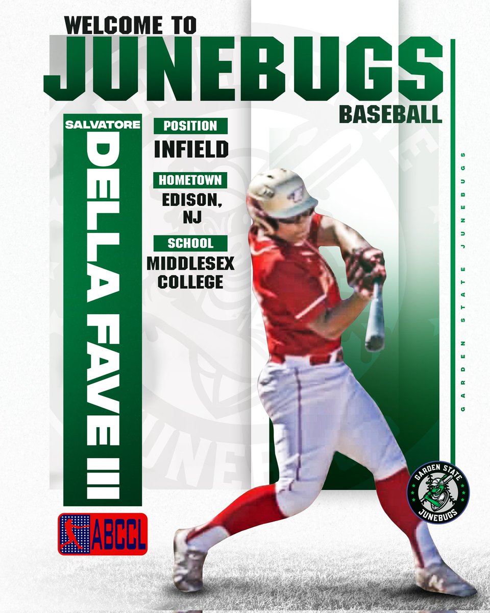 Welcome new addition to the 2023 Junebugs roster, Salvatore Della Fave, Infielder, of the Middlesex Colts!