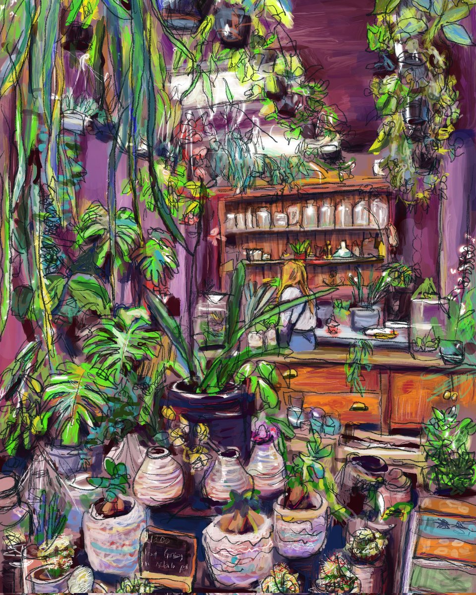 Wild Leaf plant shop #Bristol 

Ipad Oil painting.

#painting #artwork #digitalart #oilpainting