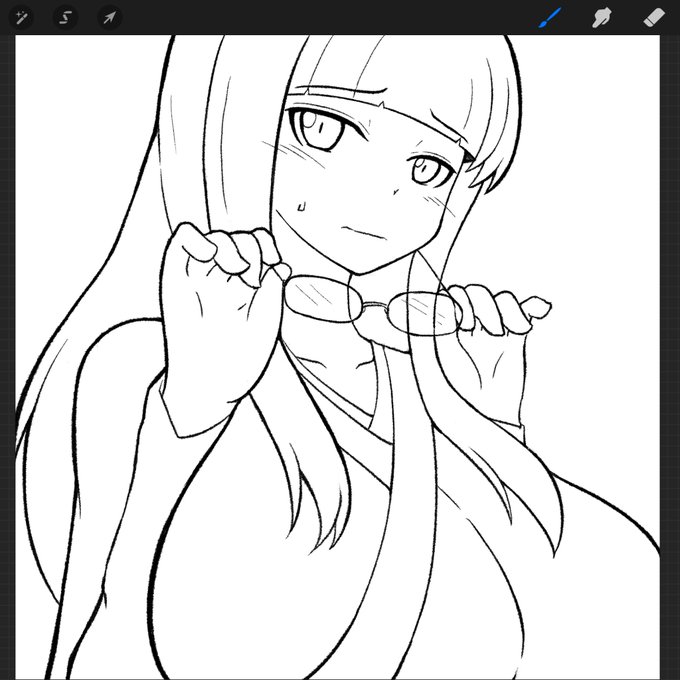 線画。

塗る。 https://t.co/3qggb59WNL 