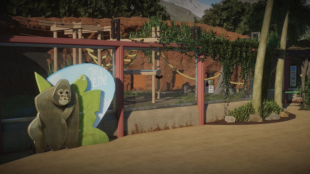 BeezyBuilds's tweet photo. Gorilla Exhibit @PlanetZooGame https://t.co/UEgKWY9kDP