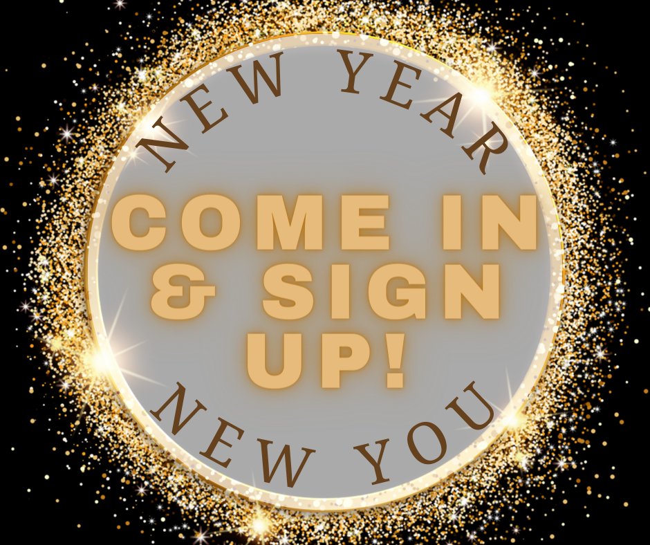 SJRecCenter's tweet photo. Everyone knows the saying.... New Year, New You!! Start your New Year's Resolutions today by coming in and signing up for a membership!! Call us at 816-271-5512 for more information! https://t.co/S59UHEHUvE