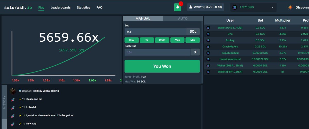 These multipliers that make us all feel like 🔥

Celebrate the end of the year by offering yourself a Big Win on solcrash - we will highlight you in a future post 👀

GO PLAY
👉 solcrash.io 👈