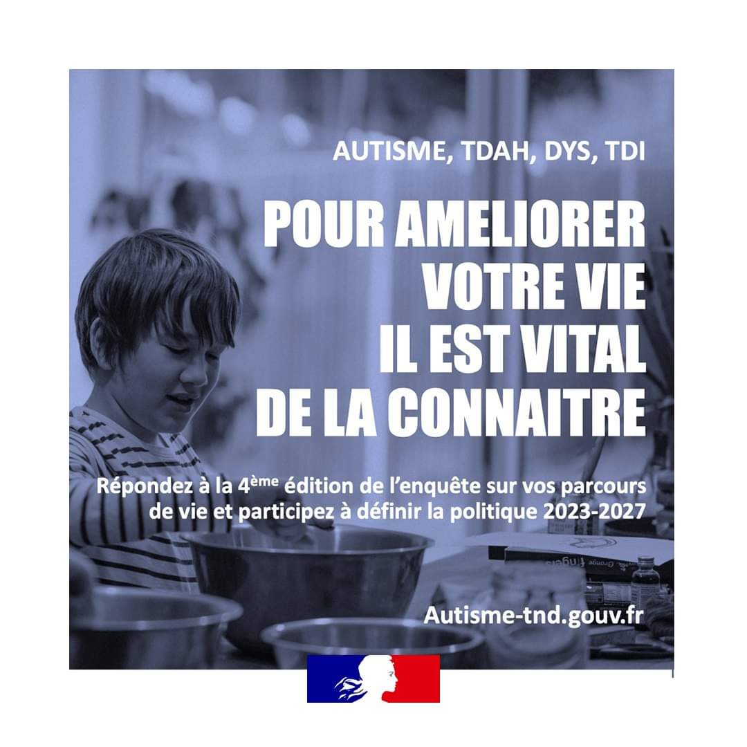 Prefete2B's tweet photo. Vous êtes concernés ou parent/aidant👫, par l’#autisme, les #troublesDys... 
🔴 Votre avis compte⤵️ comptehttps://handicap.gouv.fr/participez-la-4e-edition-de-lenquete-autisme-et-troubles-du-neuro-developpement https://t.co/hR7dQ0ACbK