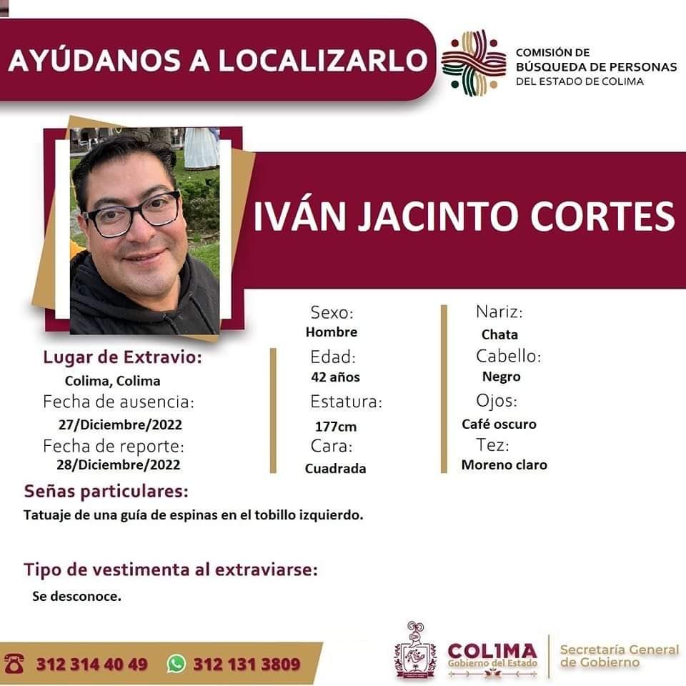 vintage81106614's tweet photo. Estimados todos, nuestro colega y amigo, Iván Jacinto Cortés, está desaparecido desde el 27 de Diciembre, te pedimos tu apoyo para localizarlo. https://t.co/cT8Cx3sJgv