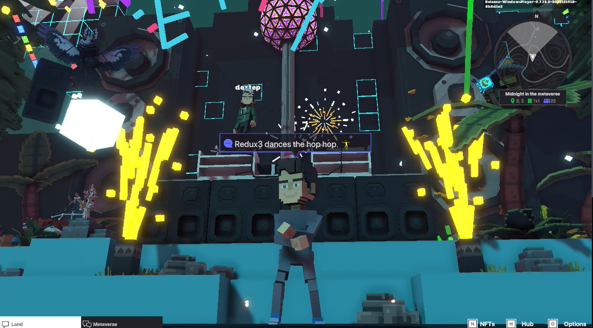 abuz_ak's tweet photo. @TheSandboxGame @steveaoki @TheOfficialA7X @suecothechild @ParisHilton @deadmau5 @blond_ish Celebrating the end of the year in @TheSandboxGame Metaverse! ✨🎇 https://t.co/Je1pnBhtCy