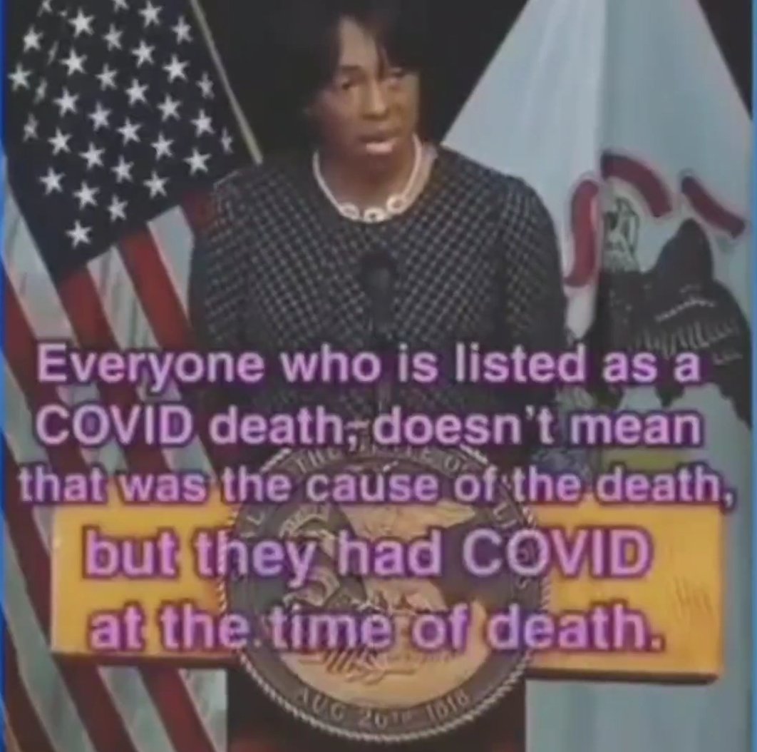 TaraBull's tweet photo. Every death was listed as a COVID death even if they didn't die from it. https://t.co/tjpiSjoXFw