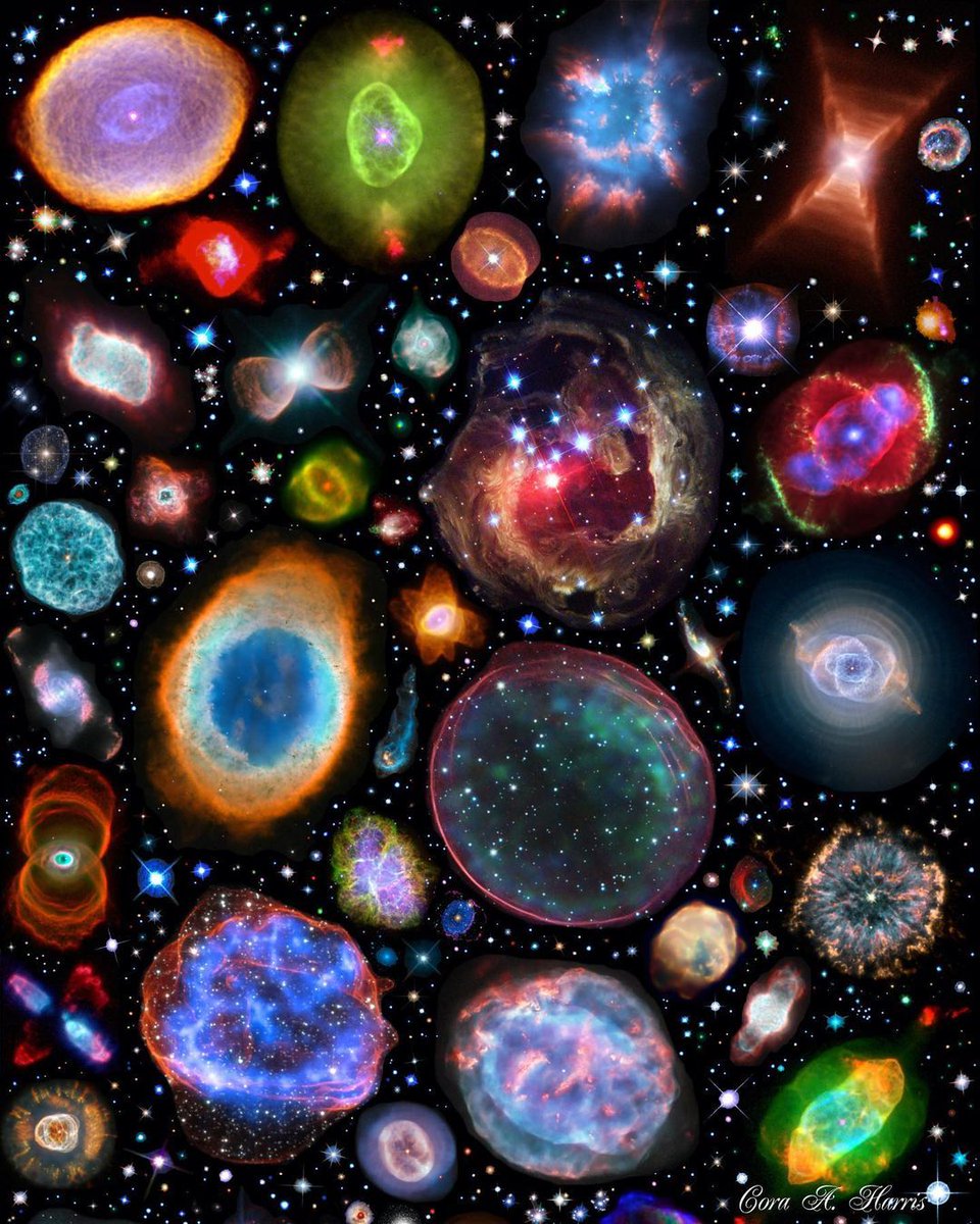 100 Planetary Nebulae captured by Hubble Space Telescope.
By** **Cora A. Harris