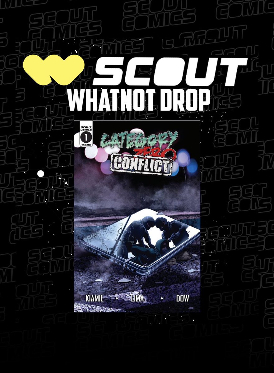 ScoutComics's tweet photo. Cover drop day with our Brand New WhatNot setup! Featuring the return of a cult favorite, Category Zero! Starts at 5:30pm EST! Link is in the comments! https://t.co/9XnmAF10Wf