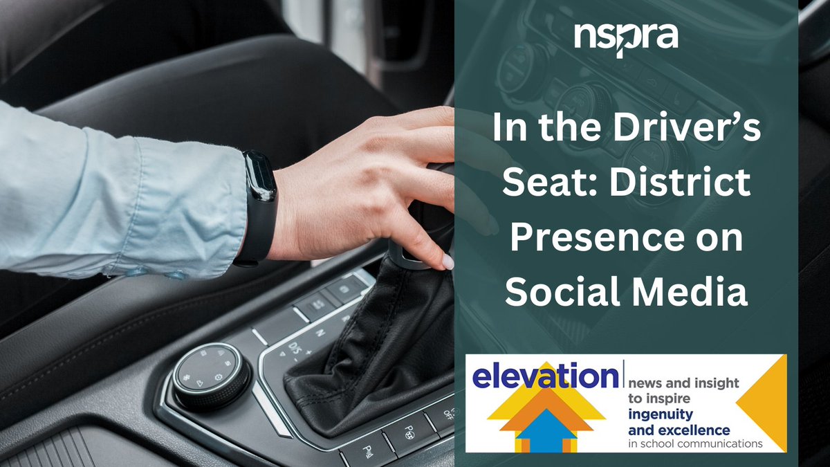 NSPRA's tweet photo. #WinterBreakReading: In our December issue of Elevation, @EdPRMack discusses how #schoolPR pros can remain in the driver's seat of their district social media strategy.
NSPRA members, sign in to read: https://t.co/1c9rejKzNd https://t.co/SEh4GEtmJ2