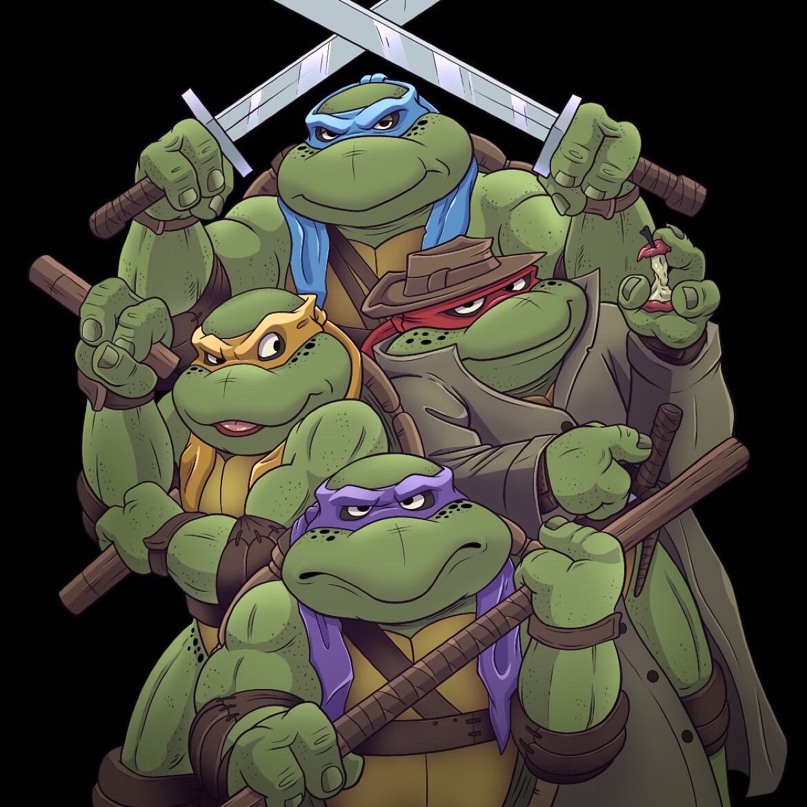 My Cartoon Style 1990 Henson Turtles 🐢🍕

Follow my art on Instagram 
#TMNT #TeenageMutantNinjaTurtles #90s
