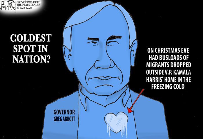 ablueview's tweet photo. "I was hungry and you gave me nothing, I was thirsty and you gave me nothing, I was a stranger and you bussed me away."
   - Greg Abbott the Pharisee Governor of Texas🧵5/5

#Immigration #ImmigrationMatters #ABlueView https://t.co/z7kkfVaBH6