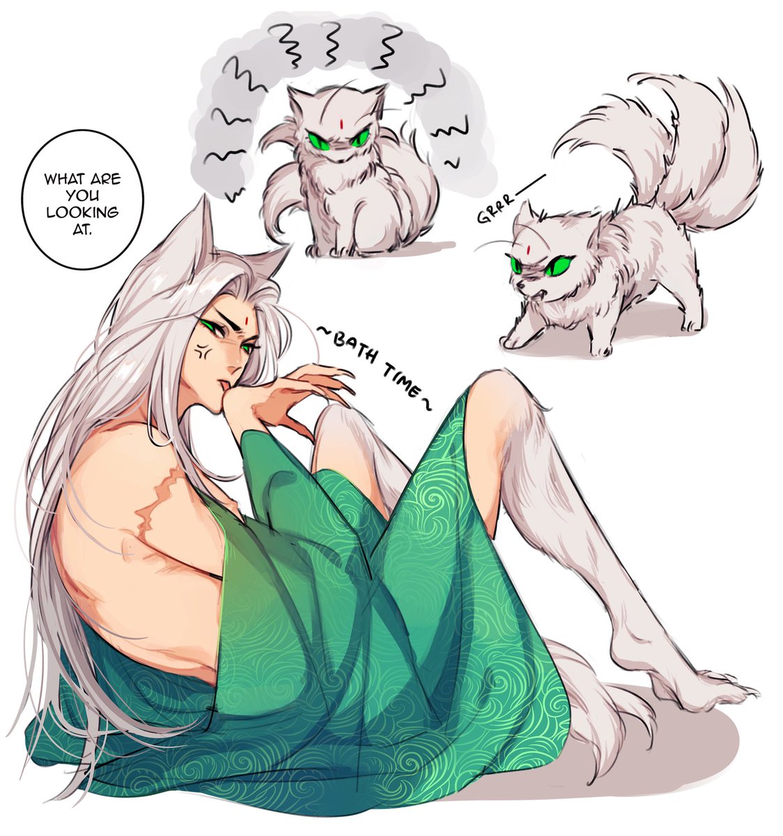 _hnmri29's tweet photo. Saw a cat in an anime i watched and then suddenly i miss SJ so much.. so i sketched some cat spirit!SJ- https://t.co/6wKhY4IMbt