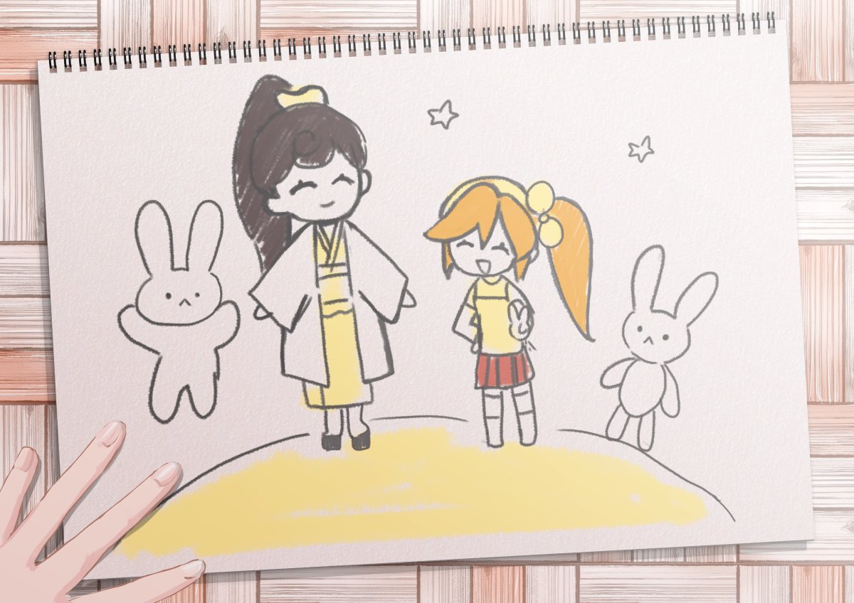 🤖ココネとマリママが月に来たら、案内してあげるんだ #AceAttorney 