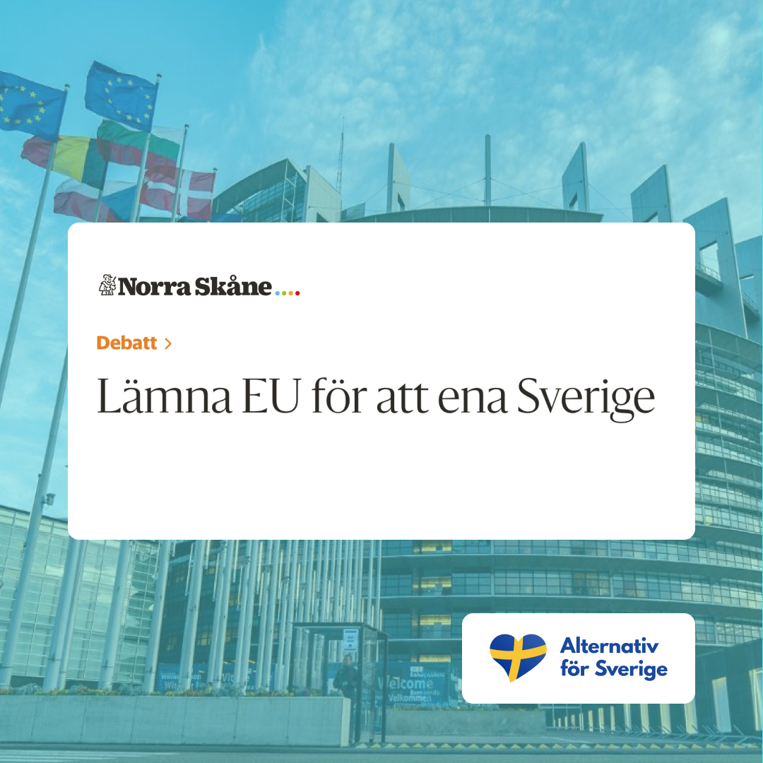 Debattartikel i Norra Skåne av <a href="/MikaelSimm/">Mikael Simm (AfS)</a>! 🇸🇪

"Svensk energi måste värma andra länders lägenheter och villor medan svenskar fryser. Orsaken är att utländska politiker har splittrat vårt land i delar och styr över hur vår energi ska användas."

Läs mer 👇
nsk.se/debatt/lamna-e…