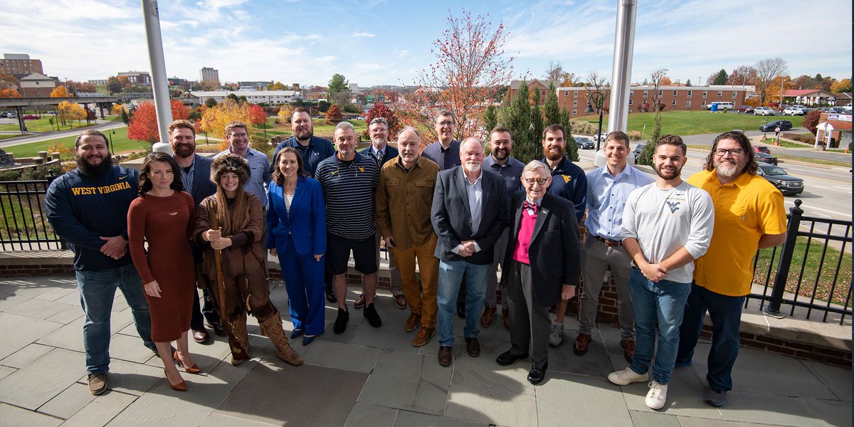 📸 A Mountaineer Reunion spanning more than 40 years was held this past fall during Homecoming weekend with 23 of the buckskinned mascots joining current Mountaineer Mary Roush. 💛💙