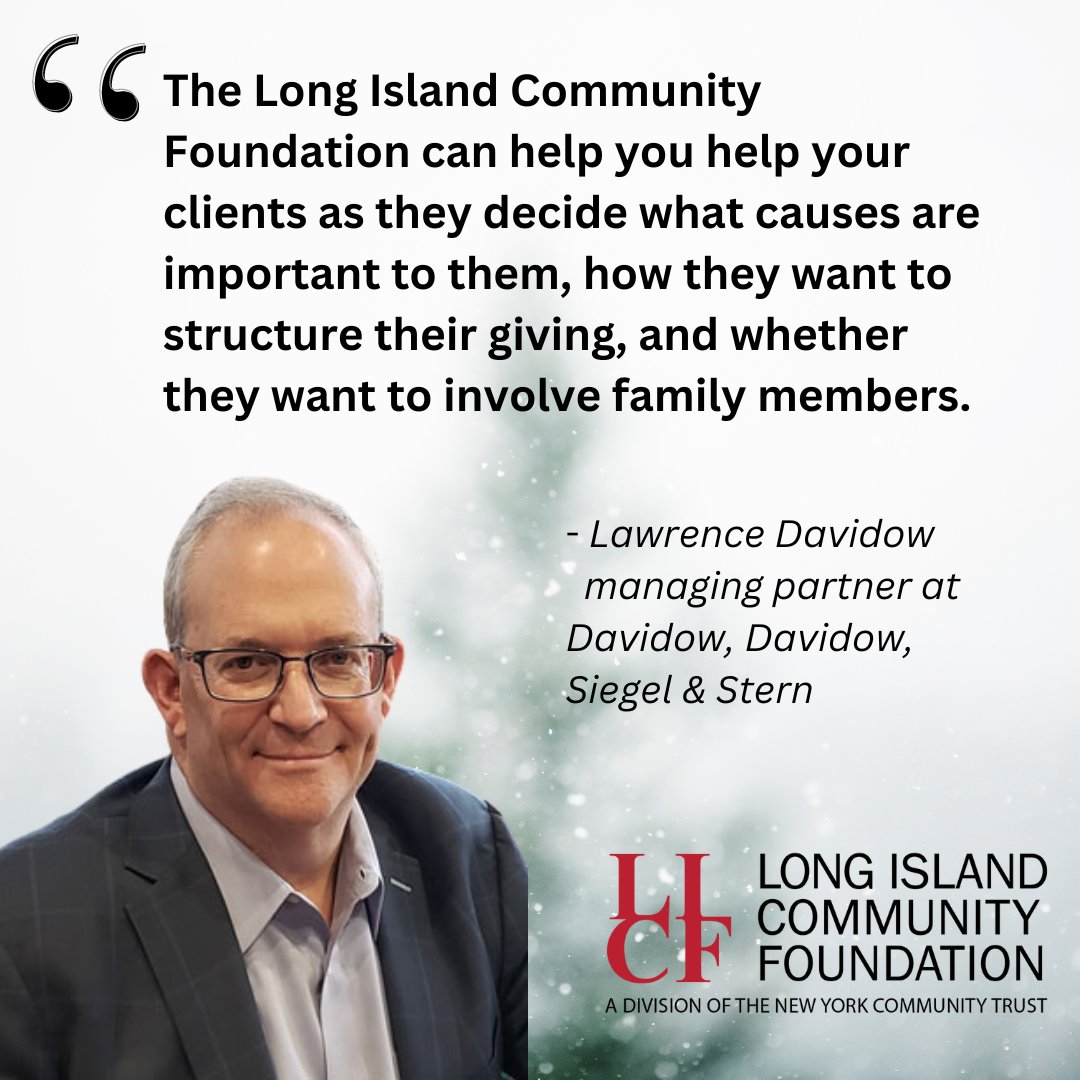 LICF is here to help your clients. We can help you connect across generations and begin an ongoing process of involvement with current and future generations. #professionaladvisors #charitablesolutions #philanthropy #LICF #yearendgiving #generations #legacy #familyplanning