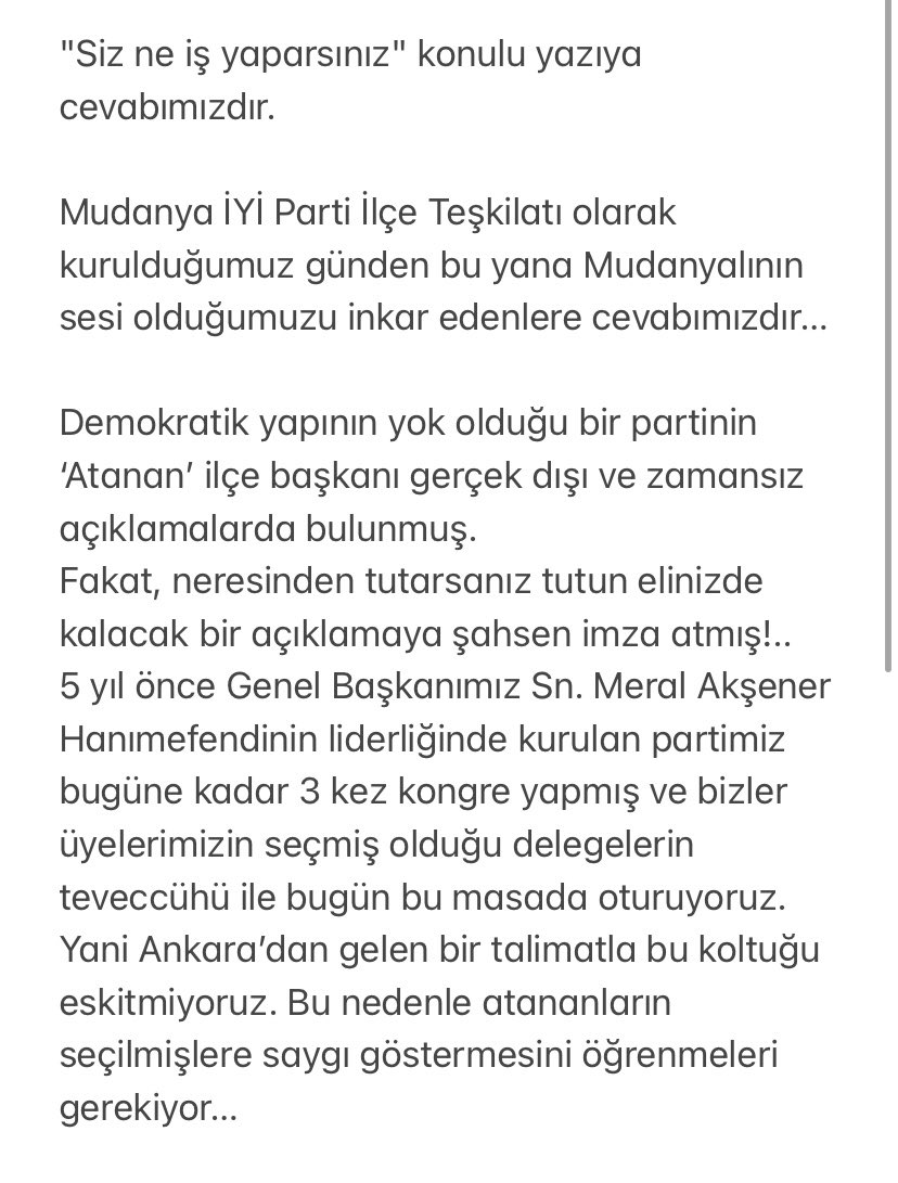 IyiMudanya's tweet photo. "Siz ne iş yaparsınız" konulu yazıya cevabımızdır. https://t.co/oYuOHFfyz6