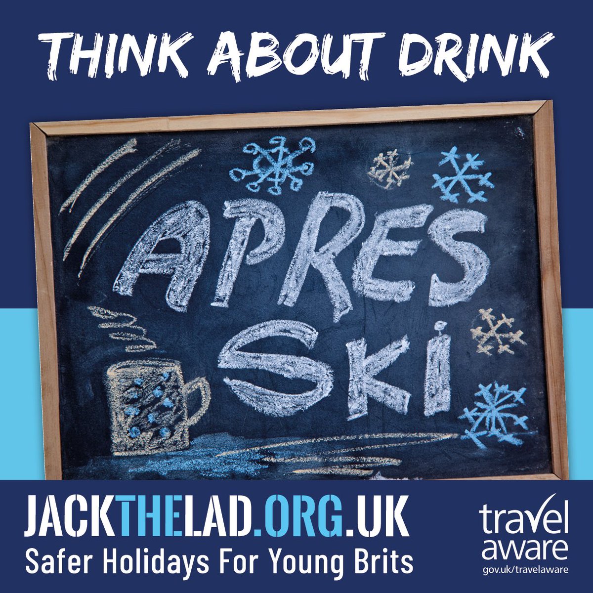 Most of us will have a few drinks at this time of year &amp; that’s fine.
We just want to encourage everyone to think, when drinking. How much have you eaten? What are you mixing? Are your friends OK? #LiveLifeDontLoseIt #ThinkBeforeYouDrink #apresski #drinksmart #safeholidays