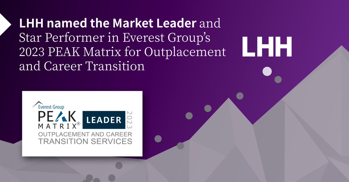LHH Global (@lhh_global) on Twitter photo We're honored to have been named a Leader and Star Performer in the 2023 <a href="/EverestGroup/">Everest Group</a> Outplacement and Career Transition #PEAKMatrix report. Getting it right in #careertransition is critical for The Future of Work.
To read the full report, visit: fal.cn/3uJCD We're honored to have been named a Leader and Star Performer in the 2023 <a href="/EverestGroup/">Everest Group</a> Outplacement and Career Transition #PEAKMatrix report. Getting it right in #careertransition is critical for The Future of Work.
To read the full report, visit: fal.cn/3uJCD