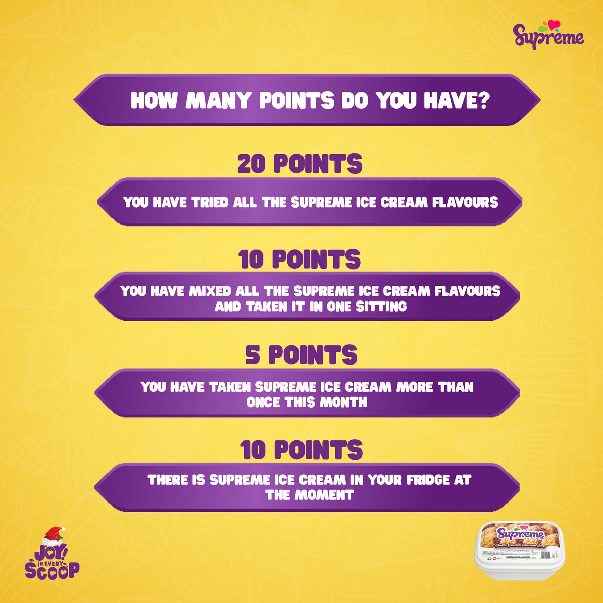 supremeicecng's tweet photo. Let's see your score in the comment section 

#TasteSupreme
#SupremeIceCream
#TasteTheJoy
#IceCream https://t.co/Octvql24Va