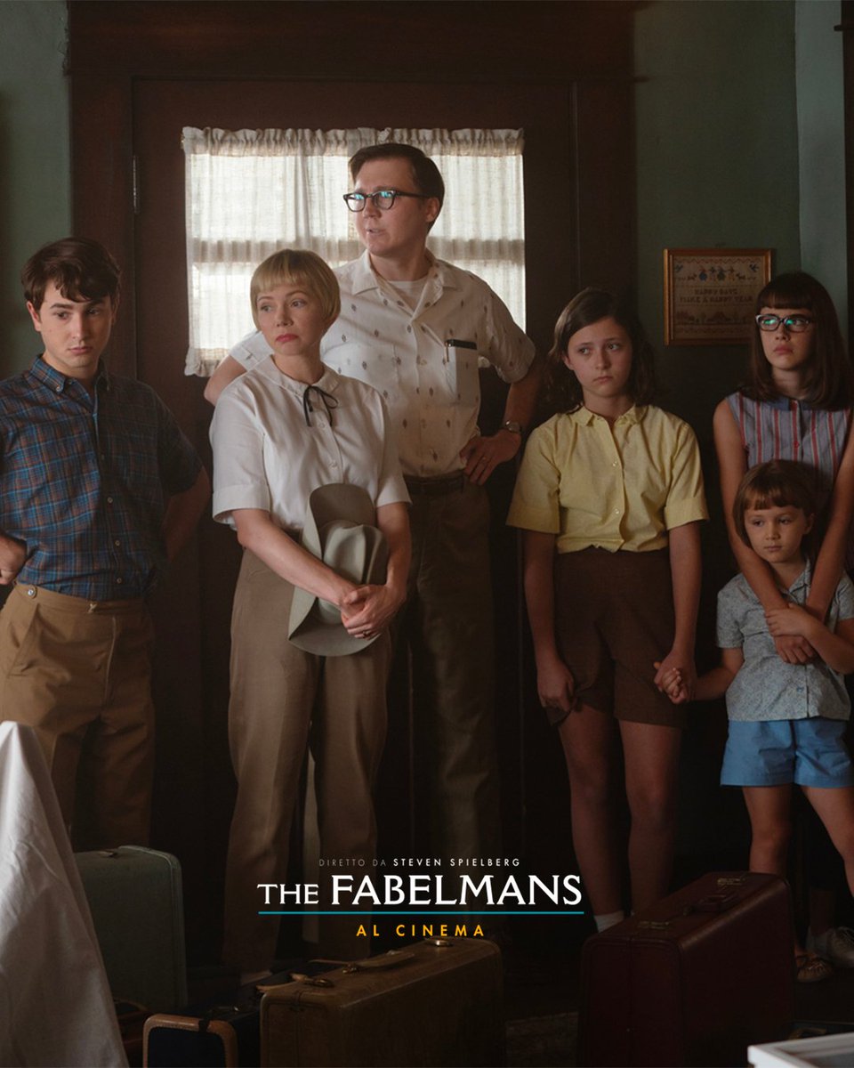 Una vita di traslochi, una famiglia molto particolare ma comunque unita. È la storia di Steven Spielberg, che in  #TheFabelmans firma il suo film più intimo e personale. 

Con Michelle Williams, Paul Dano e Seth Rogen. ORA al cinema.