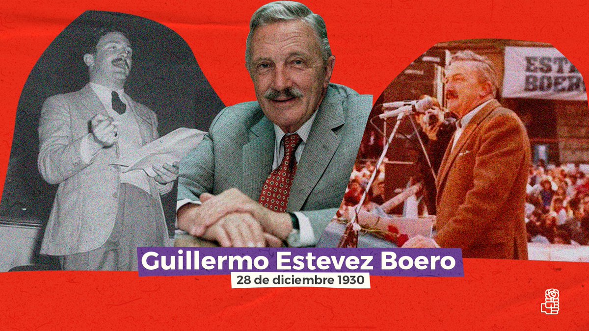 PSsantafe's tweet photo. A 92 años de su nacimiento recordamos a nuestro compañero Guillermo Estévez Boero. 
Siempre nos quedarán sus ideas, sus valores y su ejemplo de militancia.
Seguimos marchando ✊🌹 https://t.co/HGsITdkH1y