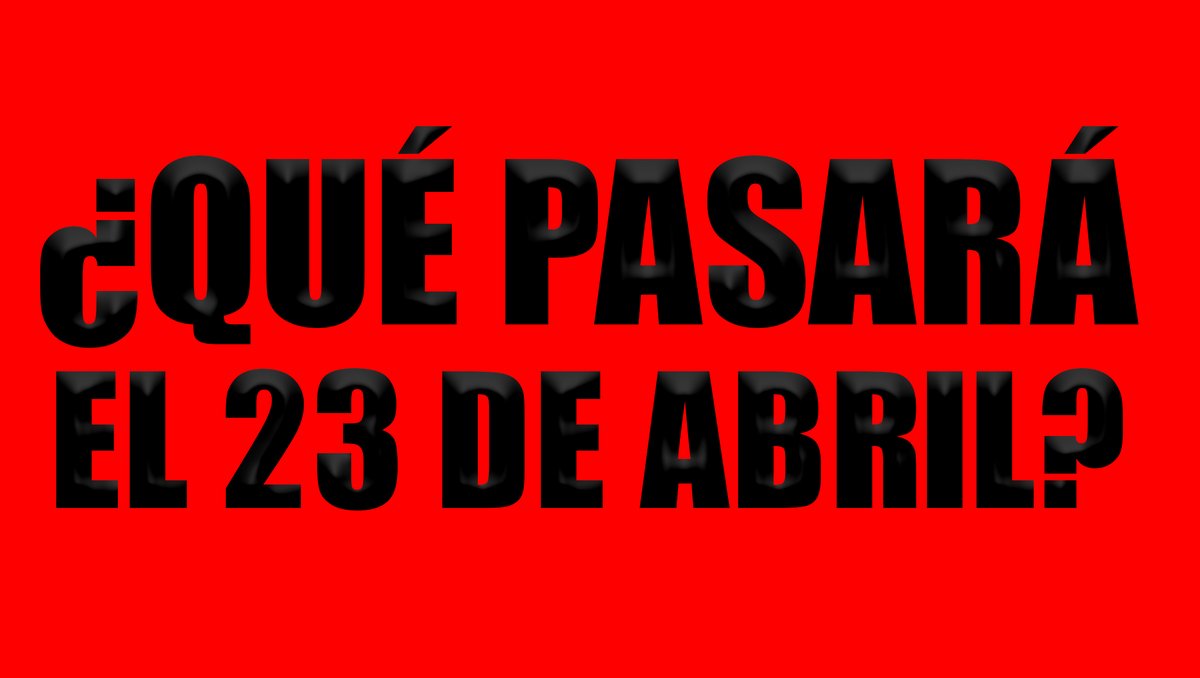 TuCosmopolis's tweet image. QUÉ VA A PASAR EL 23 DE ABRIL DEL 2023?
youtu.be/avPo664IiBE