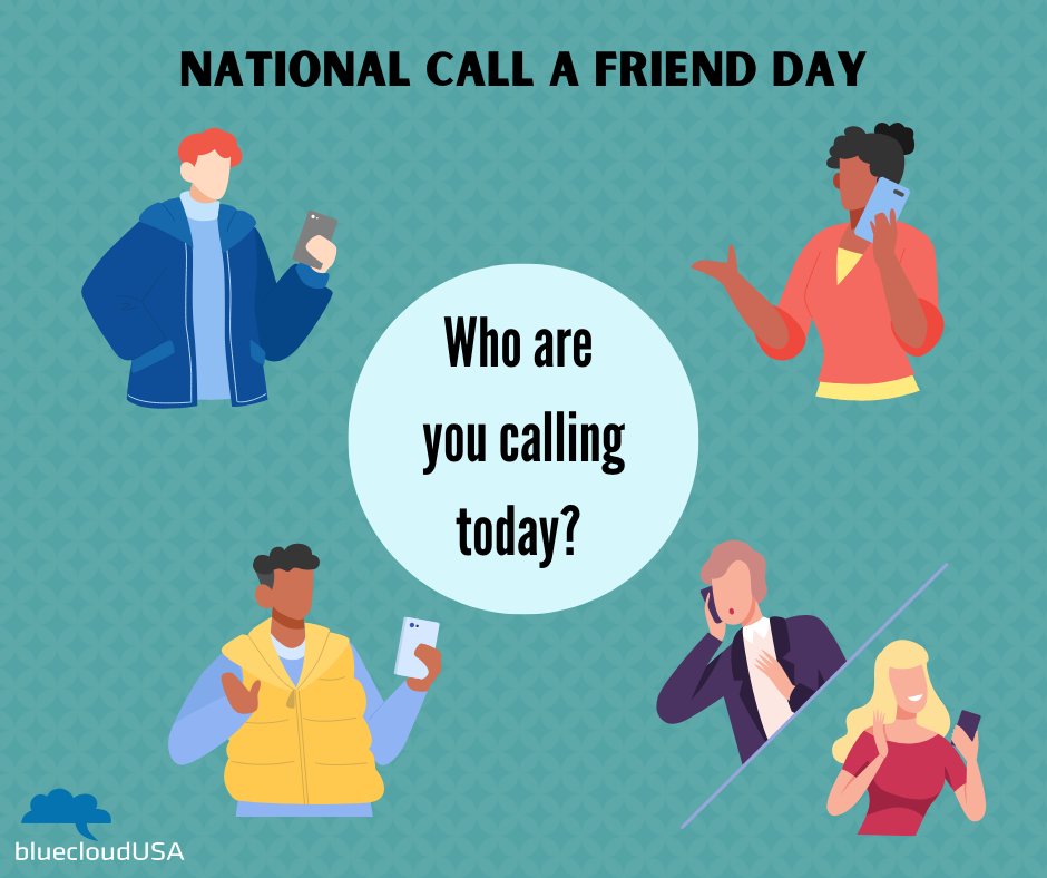 BlueCloudUSA's tweet photo. We hope you have a great day today and get to talk with a friend or two for #NationalFriendDay!

#BlueCloud
#BlueCloudUSA
#voip https://t.co/W3VA4QNDf8