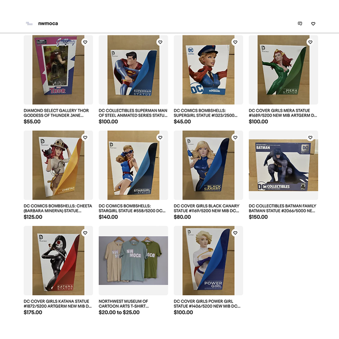 Almost the last one for the year, folks! And happy #NCBD! Did you know that #NWMOCA has an eBay store with amazing statues and new t-shirt designs? Well, you do now! Come support a great cause and get an amazing treat to boot! ebay.com/usr/nwmoca/