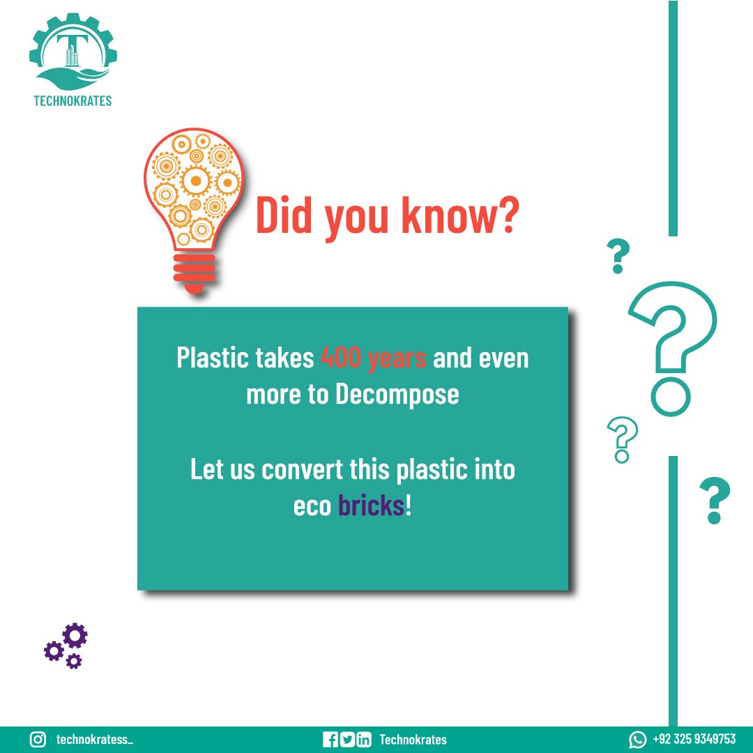 Technokrates_'s tweet photo. Did you know that plastic can take up to 400 years to decompose? That's why at Technokrates, we're dedicated to finding sustainable solutions for this persistent problem. 
#technokrates #plasticpollution #sustainability #ecofriendly #recycledplastic #zerowaste  #Inflation https://t.co/HSycJUOQyX