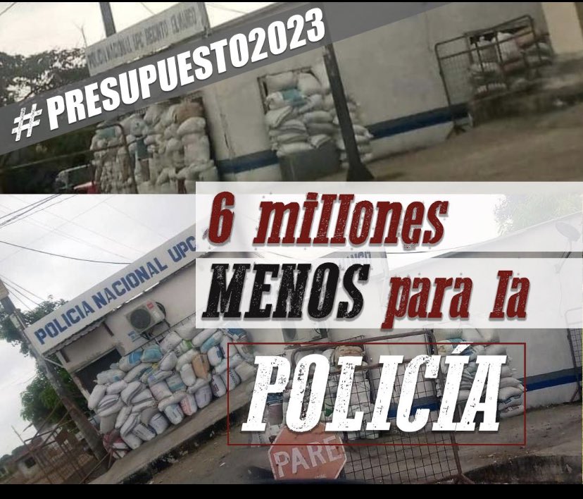 blascoluna's tweet photo. Hay que ser #CareTuco @LassoGuillermo en la #Proforma2023 ya le quitaste 6 millones a la @PoliciaEcuador  La Ley económica derogada no afecta el presupuesto de la policía, tu INEPTITUD como presidente SI. https://t.co/QJVTYaegS8