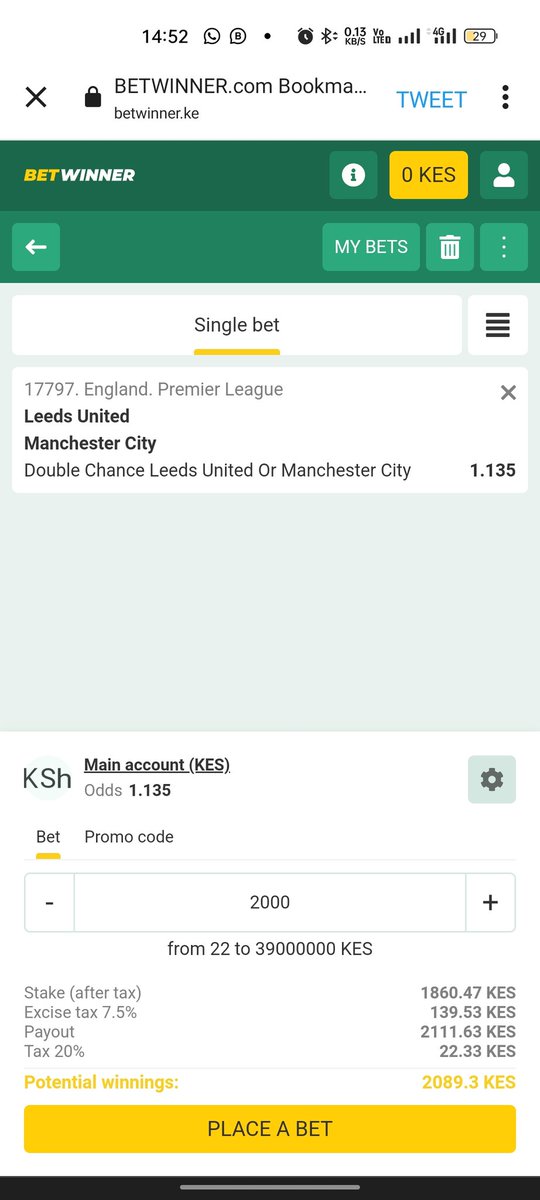 bonsoul_ke's tweet photo. Ushawekela hii game ya Leeds vs Manchester City?
Cheki vile @BetwinnerKenya wako ma odds tamu
Nyakomisaro River samitsi grounds Modern Coast Sauti Sol MCAs Club FormulaOne Lounge #F1JumpOffParty
Royal Media Services Kawira Mwangaza Sakaja Sonko Riggy G Dj GrauchiHOT AIR https://t.co/GlP8YhgatM