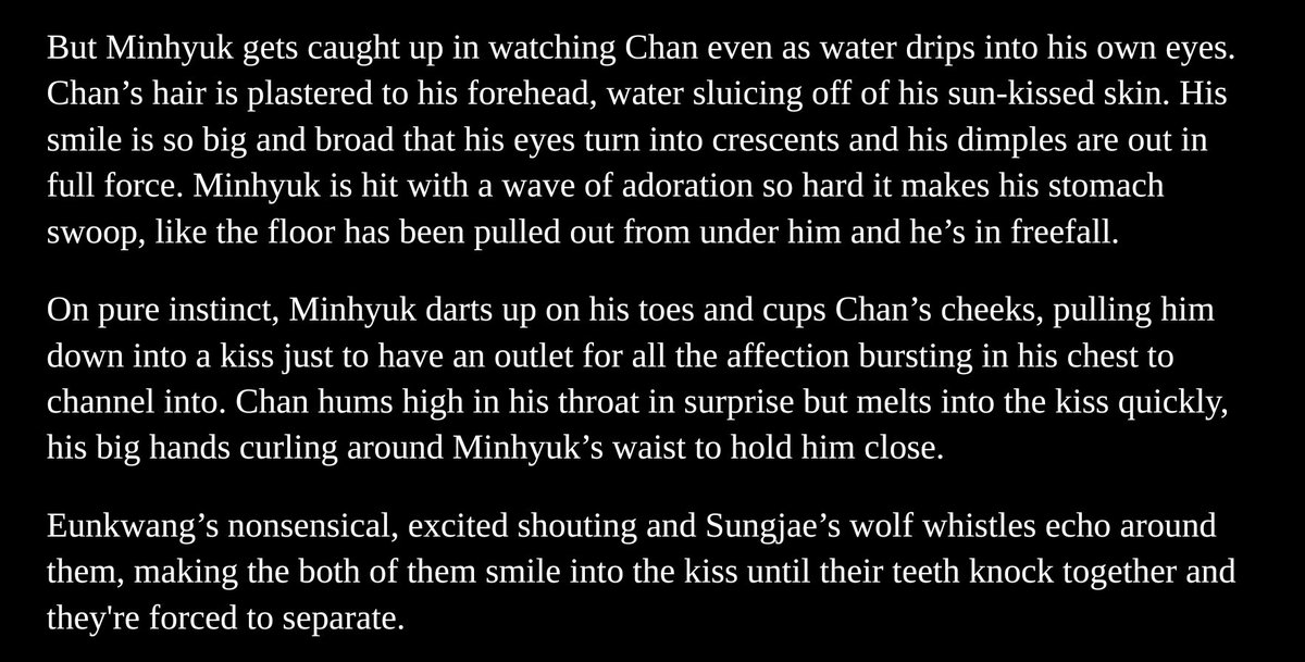 jongdaedayy's tweet photo. HAPPY #WIPWEDNESDAY EVERYOOOOONE
hi it's me I'm back on my chän/mïnhyük bullshit :)))) this time it's abo verse with rich 0mega mïnhyük and sugar baby älpha chän.....but they're also very disgustingly in love 🥹 https://t.co/OQOKNl7Af6