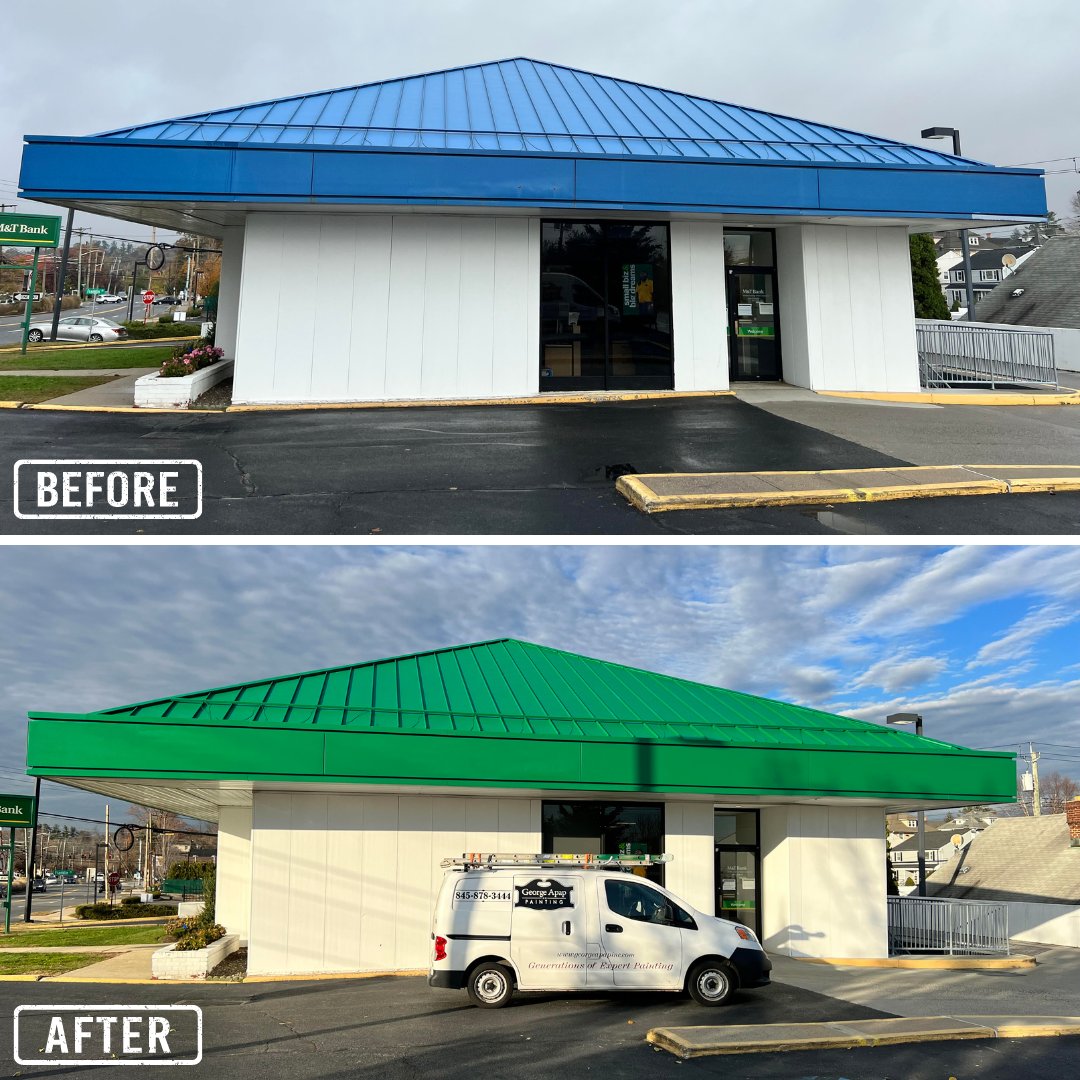 M&amp;T Bank Before &amp; After! Just need the #GeorgeApapPainting touch! What do you think?