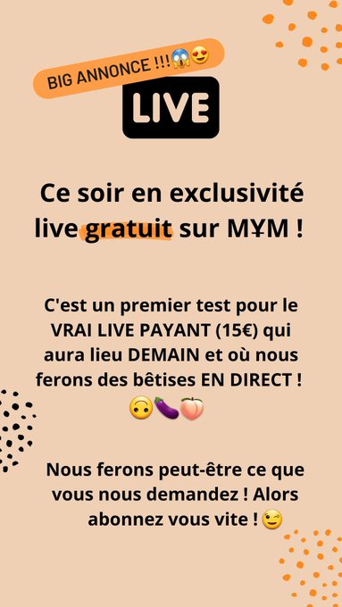 Pour r&eacute;server votre place pour le live MYM gratuit de ce soir &agrave; 23h c'est ici : https://t.co/UYuMPFkDiZ<a href="/tag/isupportukraine"class="tags"><span>#isupportukraine</span></a>