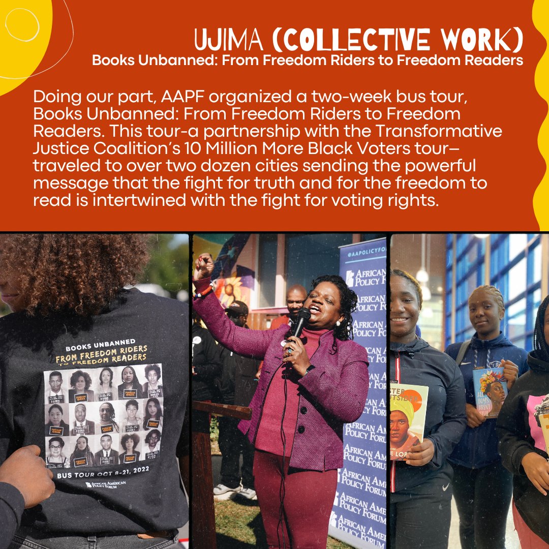 AAPolicyForum's tweet image. Doing our part, AAPF organized a two-week bus tour, Books Unbanned: From Freedom Riders to Freedom Readers.