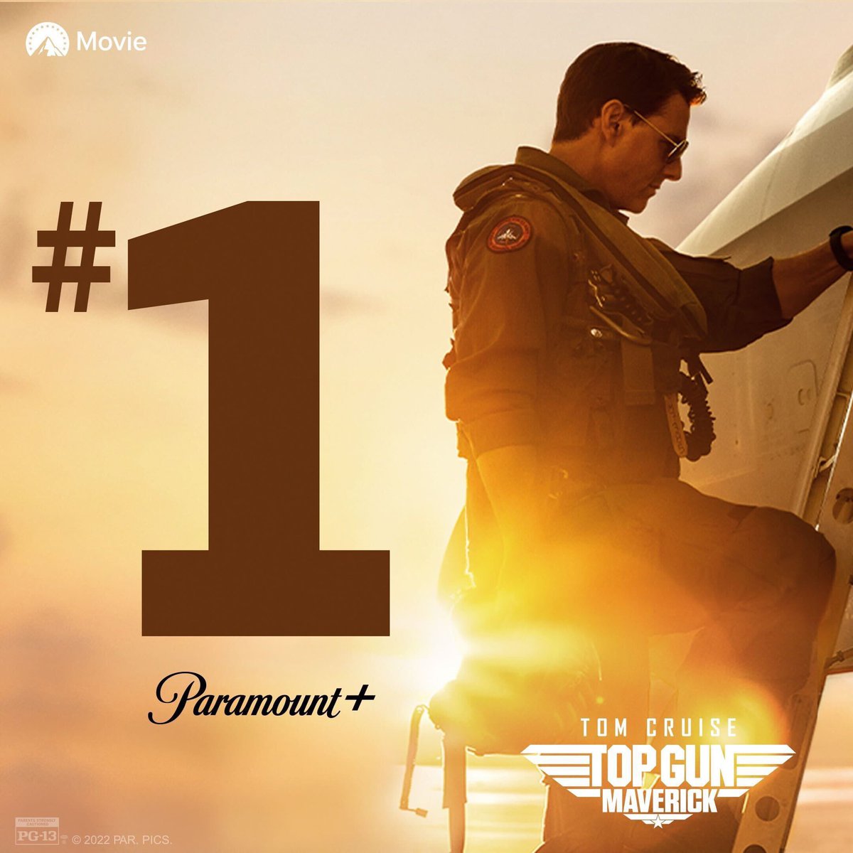 Maverick did it again! #TopGun: Maverick is now the #1 Global Movie Premiere on #ParamountPlus EVER!