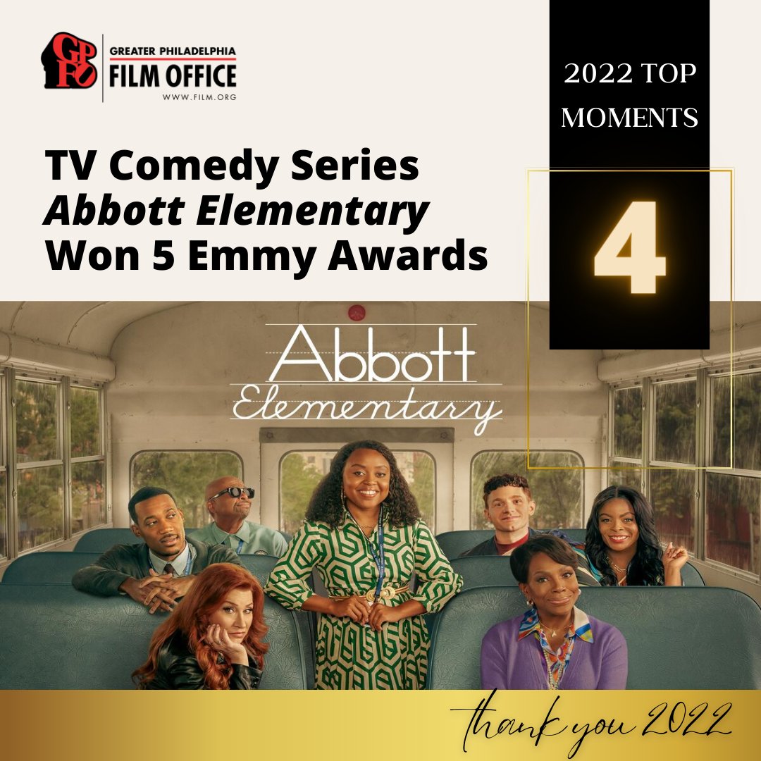 “Abbott Elementary" centers on the public elementary school located in West Philadelphia. Philadelphia native Quinta Brunson also won an award for outstanding writing for a comedy series, along with Sheryl Lee Ralph for Best Supporting Actress. #AbbottElementary #comedy