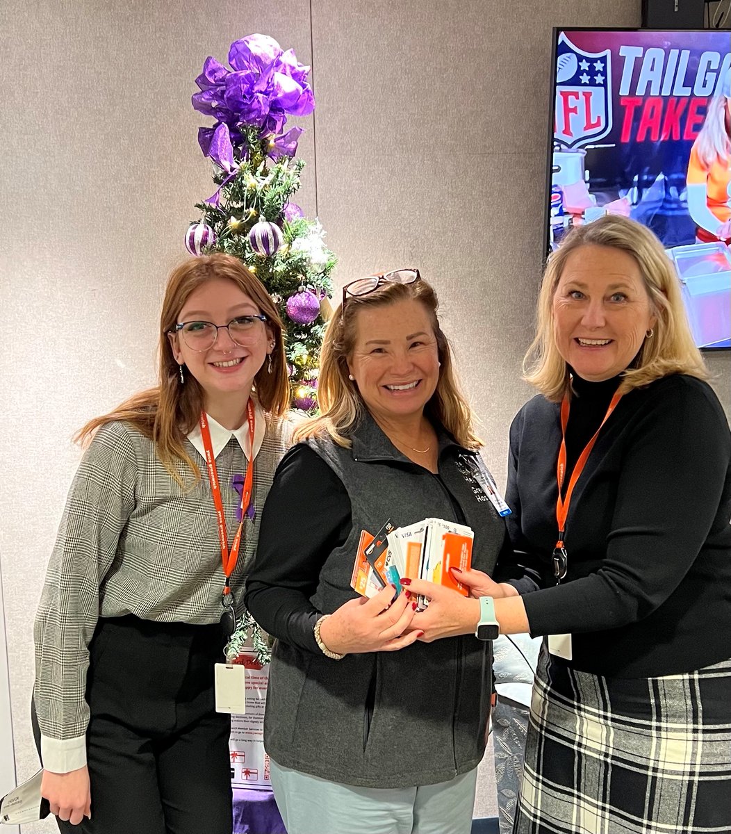 .<a href="/GreenHosp/">Greenwich Hospital</a>’s Priscilla S. delivered $1,225 in gift cards for Greenwich YWCA’s Domestic Abuse Program gift card drive to Kathy Seiden, chief advancement officer and Brooke Pi, domestic abuse services. This is the third year that hospital employees have supported the drive.