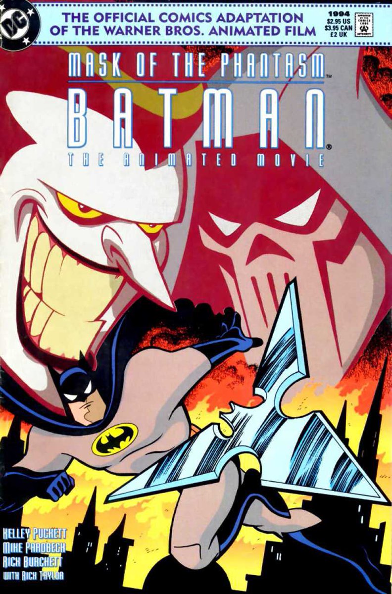 worldsfinest's tweet photo. DC Comics released "Batman: Mask of the Phantasm - The Official Comics Adaptation" on this day (Dec. 28) back in 1993. Adapted by Kelley Puckett and with art by Mike Parobeck, a smaller-sized version of this book was packaged with the MOTP VHS! #BatmanTAS #BTAS30th #DCAU #Batman https://t.co/c5Tp98YPv2