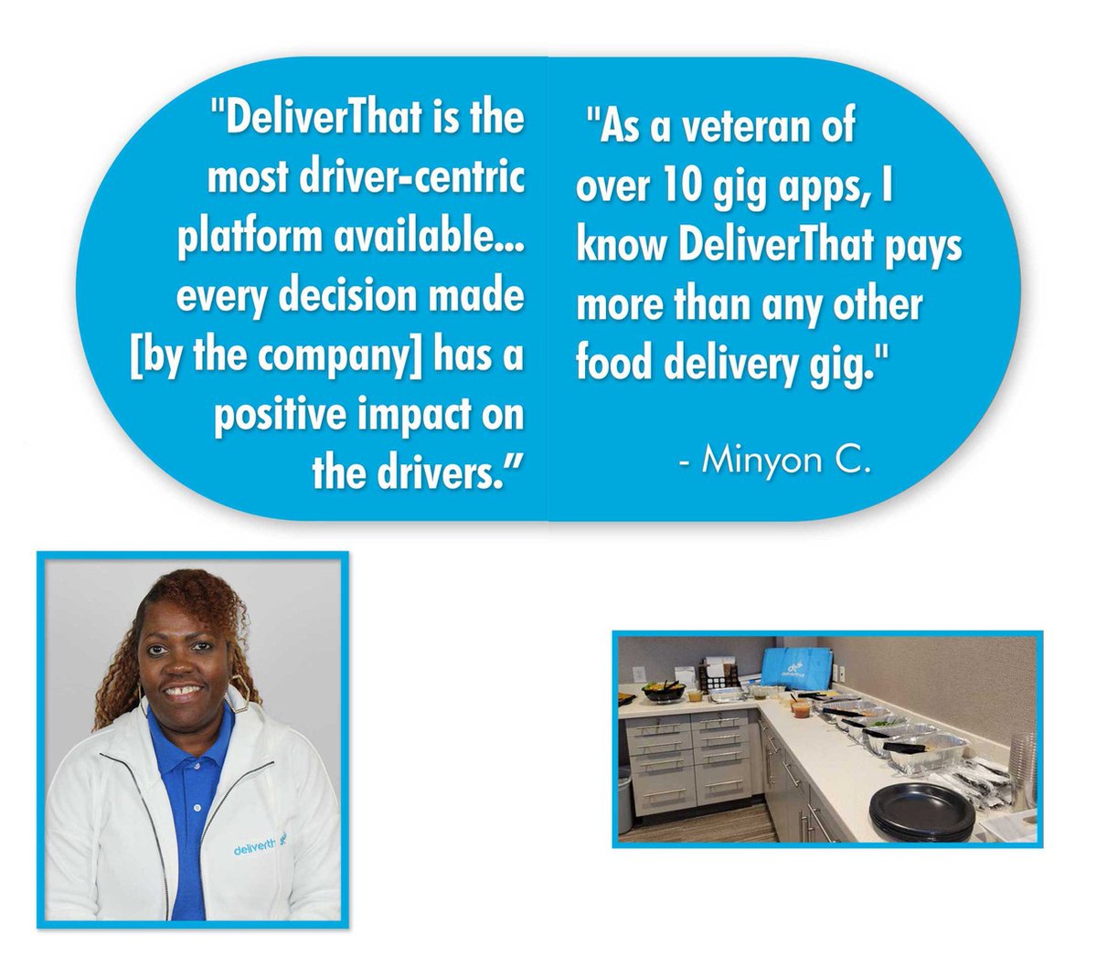 deliverthatco's tweet image. Further proof DeliverThat truly is #ByDriversForDrivers 

After joining the platform in 2020, Minyon quickly made a name for herself in the Atlanta market and in DeliverThat HQ. 

She now is a part of our Corporate Team in Canton, OH!

ideliverthat.com/post/driver-sp…