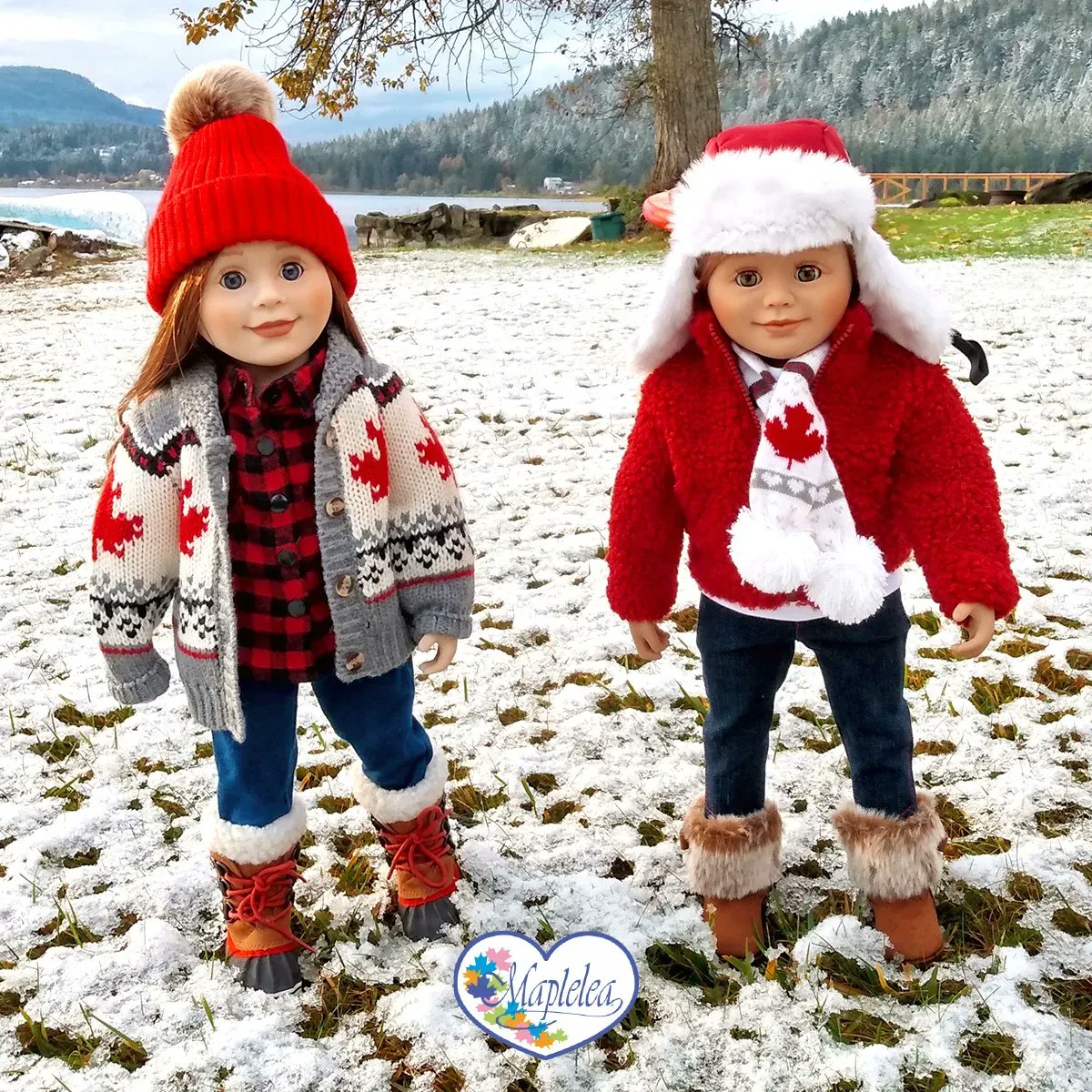 Charlsea and Léonie are all bundled up and ready to enjoy the snow on Salt Spring Island! ❄️ 

📸: Maplelea fan Thea C.