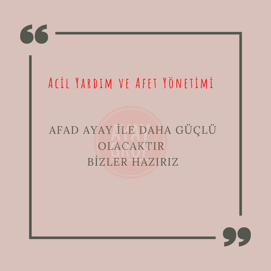 Alanın mezunları Acil Yardım ve Afet Yönetimi mezunları AFAD bünyesinde göreve başlamaya hazırdır!

Hakettiğimiz kadrolarda olmak istiyoruz.
<a href="/AFADBaskanlik/">AFAD</a> 
<a href="/Yunus_Sezer_/">Yunus Sezer</a> 
<a href="/suleymansoylu/">Süleyman Soylu</a> 
<a href="/TC_icisleri/">T.C. İçişleri Bakanlığı</a> 

#afadayayiata