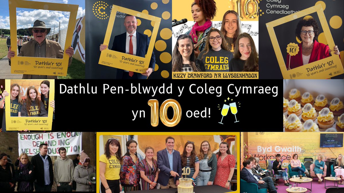 colegcymraeg's tweet photo. #2022MewnLluniau
Mae 2022 wedi bod yn flwyddyn fawr i ni wrth i'r Coleg Cymraeg ddathlu Pen-blwydd yn 10 oed! https://t.co/CFZFyd8SUf