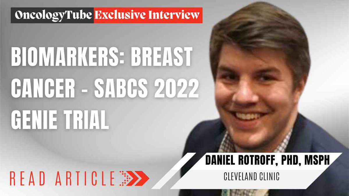 Biomarkers: Breast Cancer, SABCS 2022 GENIE Trial - What Will Identifying Genetics and Inflammatory Markers Predict in Chemotherapy-Induced Peripheral Neuropathy? @danielrotroff @CleClinicMD @gt_budd #JosephFossMD Read and Share the Article Here: medicusnetworks.net/3Gnumb6