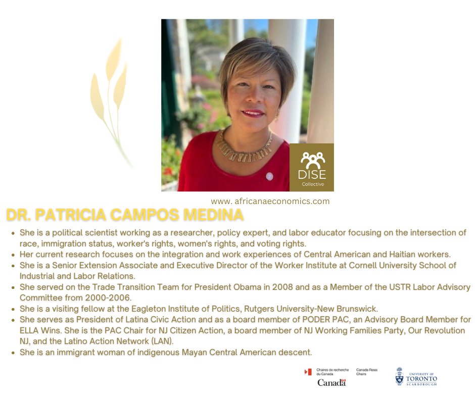 AfricanaEconomy's tweet photo. Learn from Dr. Patricia Campos Medina. Check her podcast #ActivistaRiseUp. https://t.co/n0G0kAyDRz