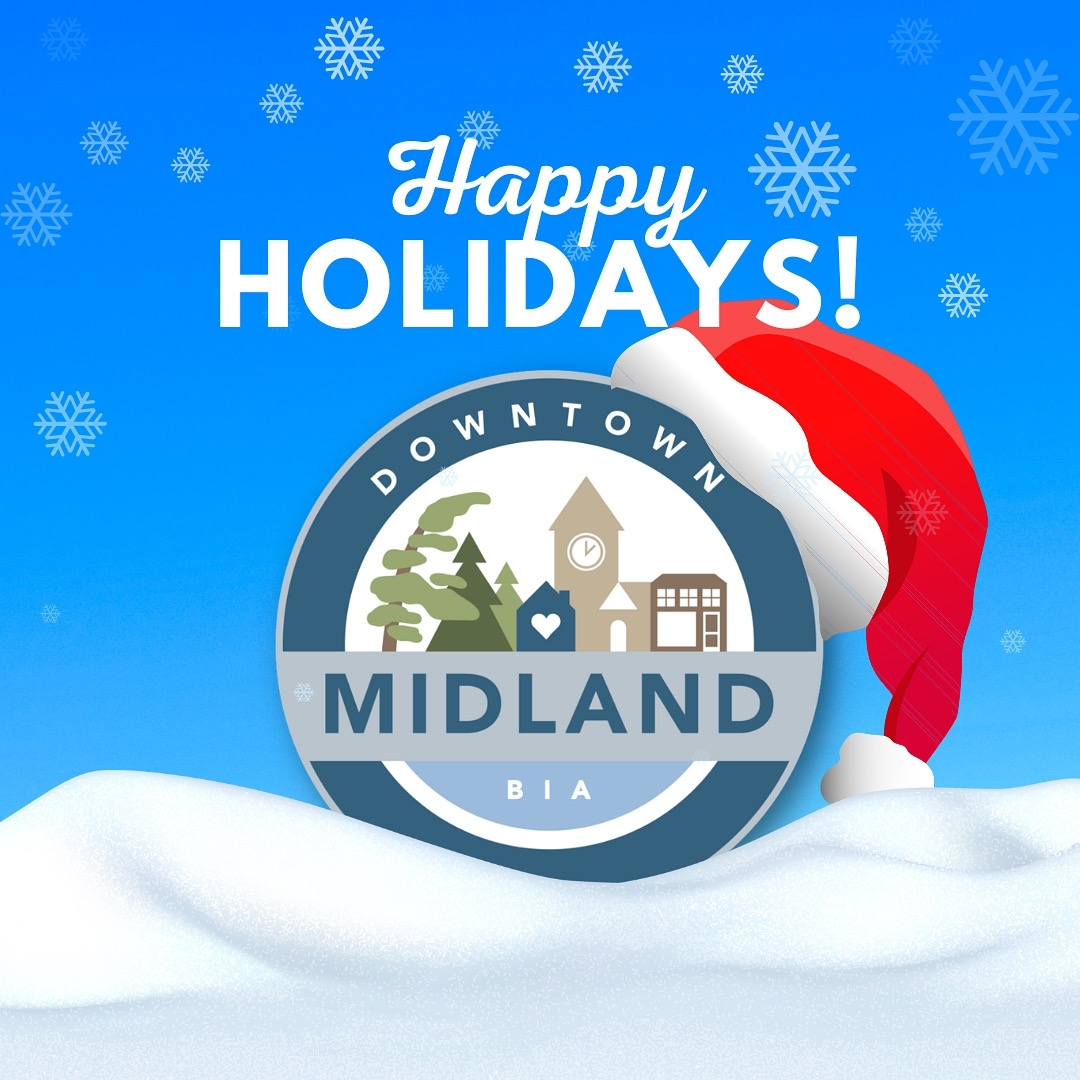 The Downtown Midland BIA would like to wish everyone a very Merry Christmas and Happy Holidays to all!

#merrychristmas #happyholidays #midlandontariocanada #downtownmidland #midland