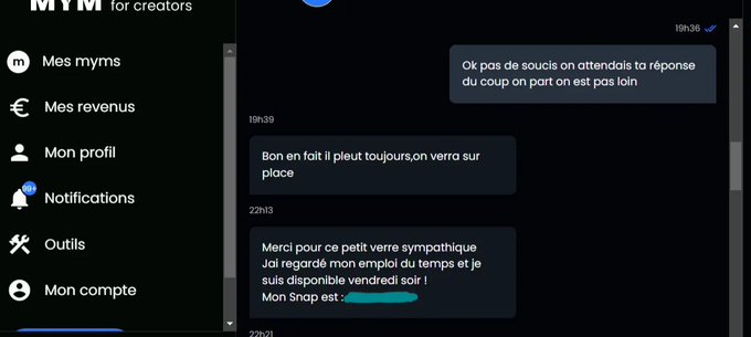 On a rencontr&eacute; un abonn&eacute; MYM aujourd'hui !! On le revoit vendredi pour baiser 🥵💦 La preuve juste ici<a href="/tag/mym"class="tags"><span>#mym</span></a>