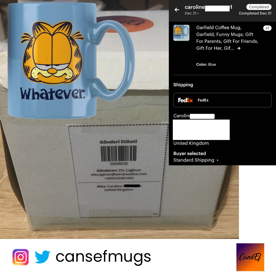 Thank you 🇬🇧

etsy.com/shop/CansEf

#garfield #garfieldmemes #garfieldcat #catlover #catlovers #mugs #personalizedmugs #coffeemugs #handmadegifts #handmademugs #etsymugs #etsyseller #etsyuk #etsyusa #onlineshopping #giftideas #christmasgifts #happynewyear #etsy #coffeecup